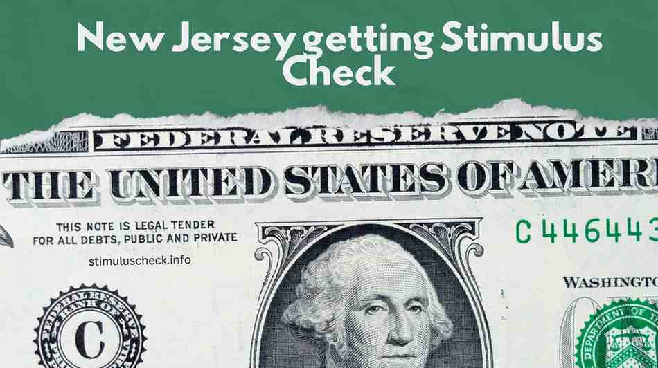 New Jersey getting a stimulus check